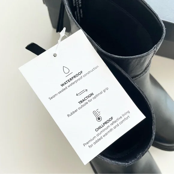 NWT Naturalizer Joelle Waterproof Leather Boots - Picture 3 of 5